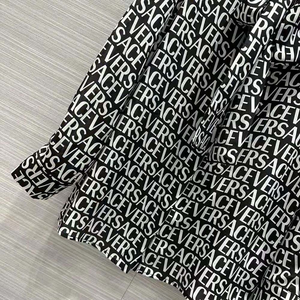 ÁO Versace Allover Logo-Black