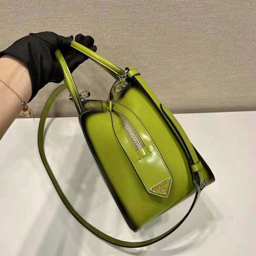 TÚI Prada Small Brushed Leather Prada Supernova Handbag-Green