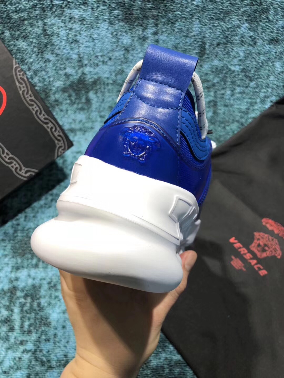 GIÀY Versace Chain Reaction Sneakers