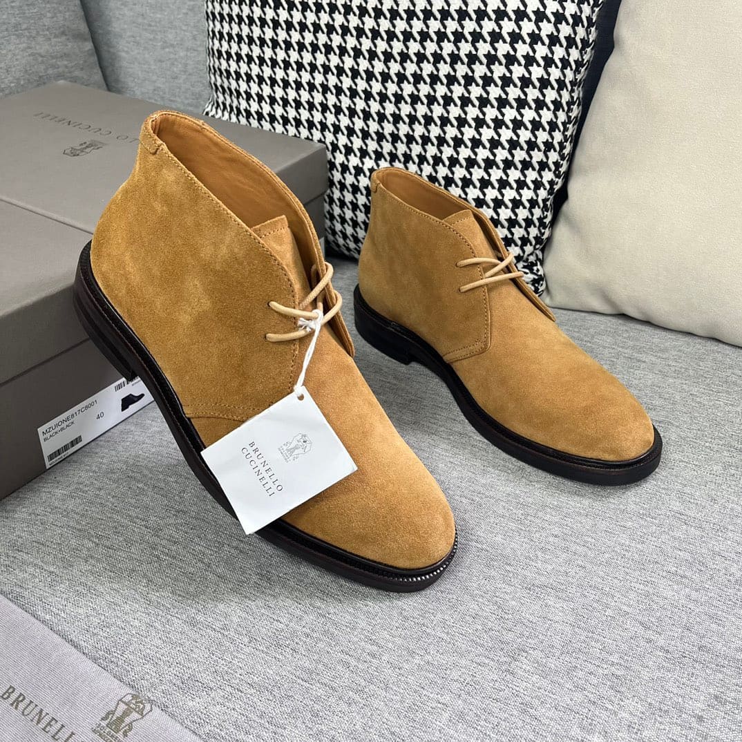 GIÀY BRUNELLO CUCINELLI CHELSEA BOOTS SHOES AAA DA LỘN