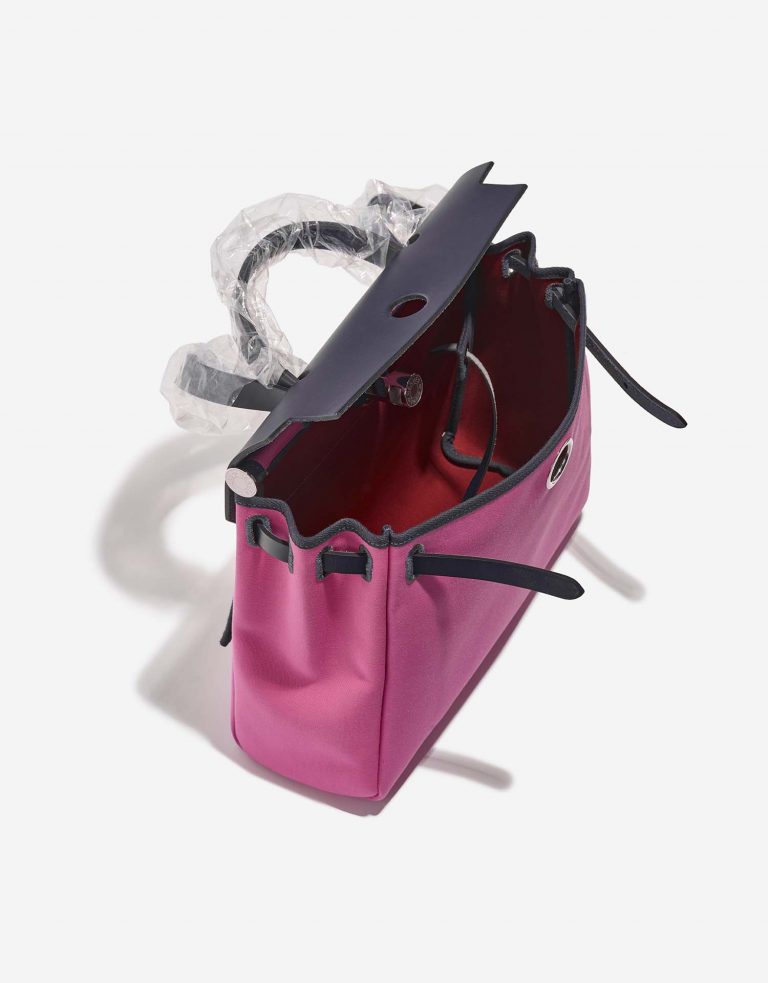 TÚI Hermès Herbag 31 Vache Hunter Toile Bubblegum Rubis Blue Indigo