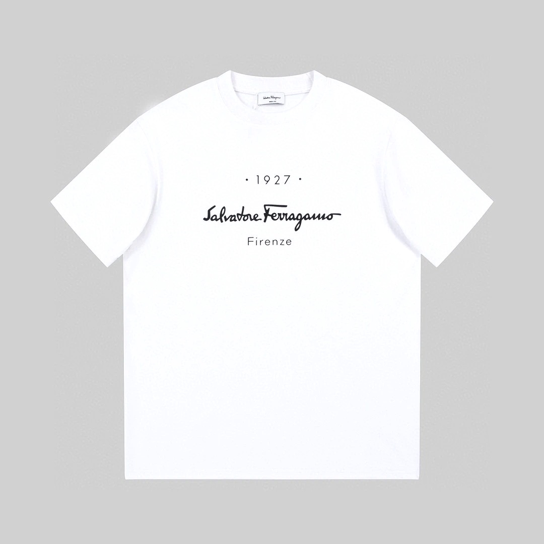 ÁO SALVATORE FERRAGAMO T SHIRT WHITE