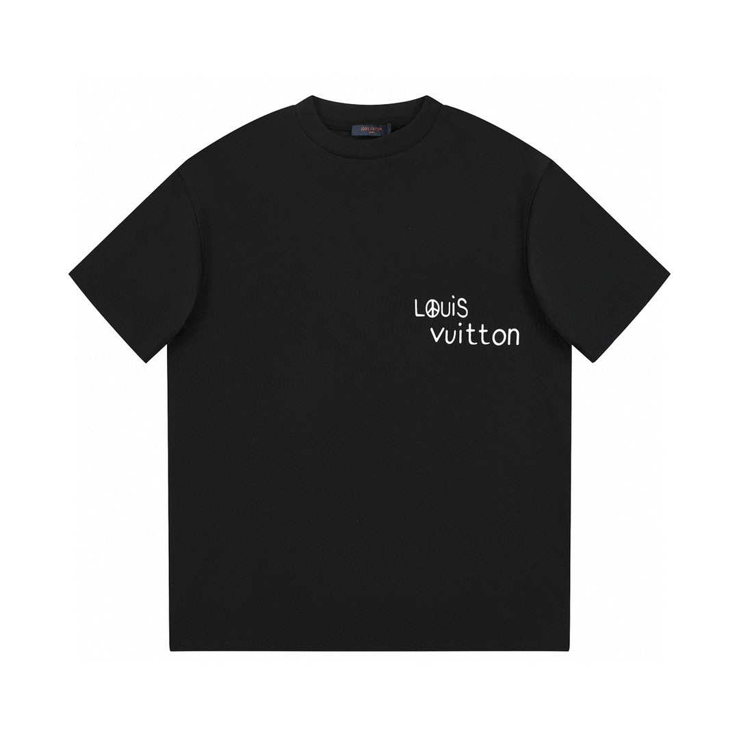 ÁO LOUIS VUITTON print cotton jersey T-shirt