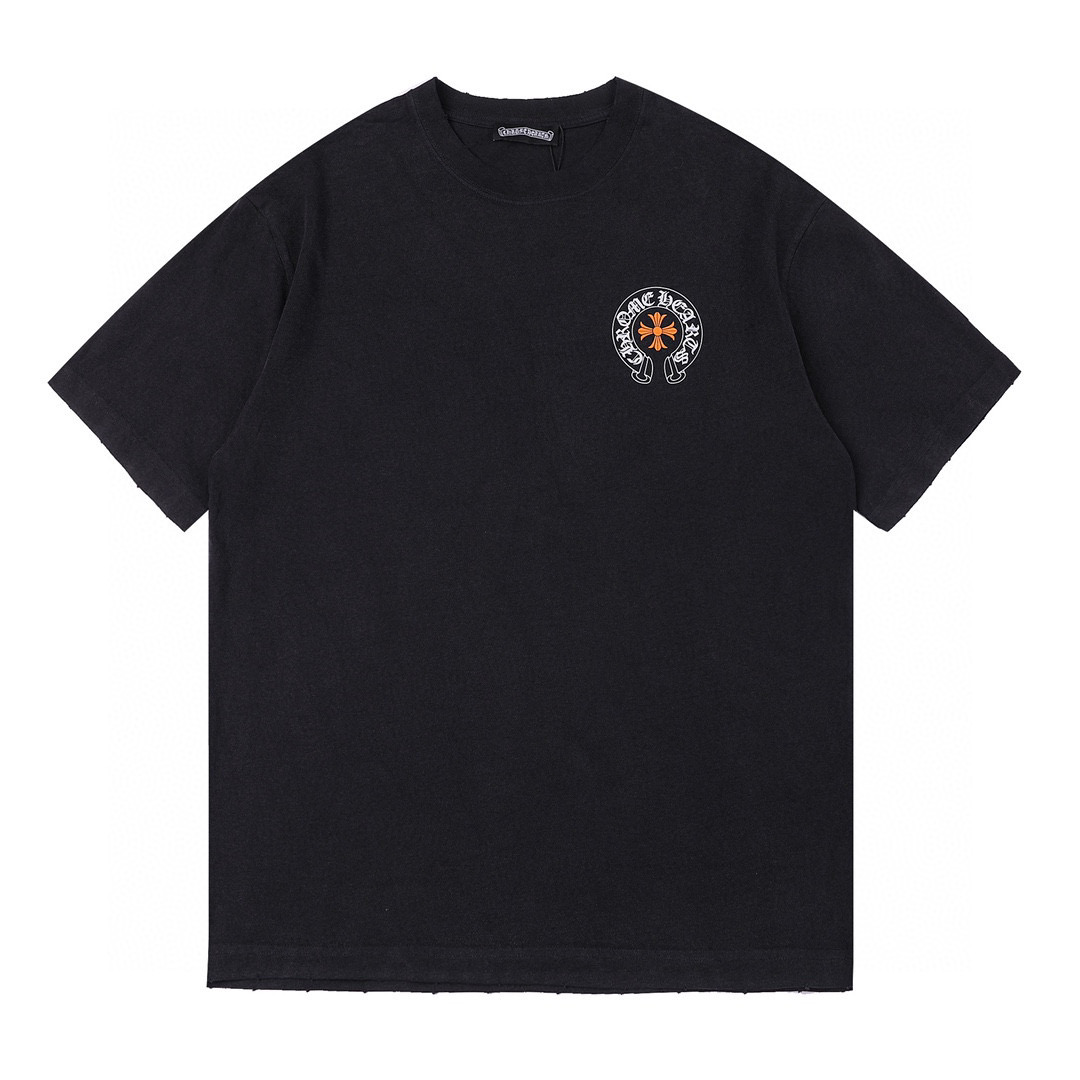 ÁO CHROME HEART print cotton jersey T-shirt