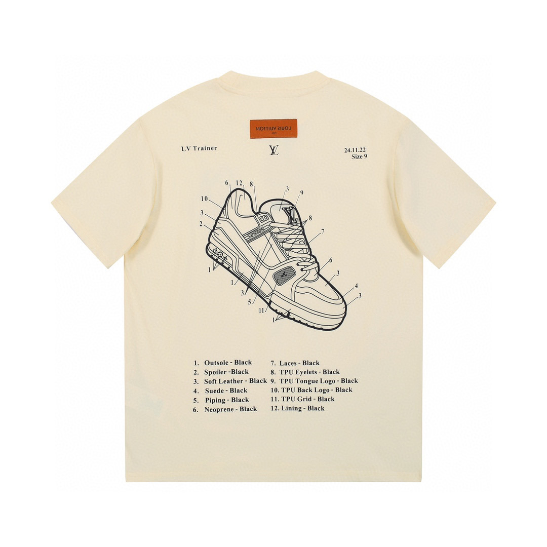 ÁO LOUIS VUITTON print cotton jersey T-shirt