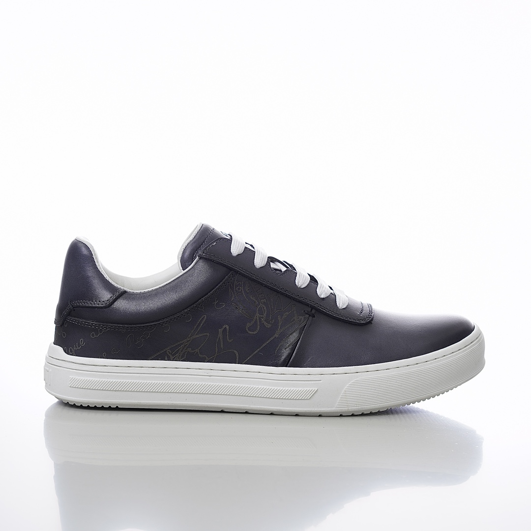 GIÀY BERLUTI PATINA LEATHER SNEAKER SHOES AAA