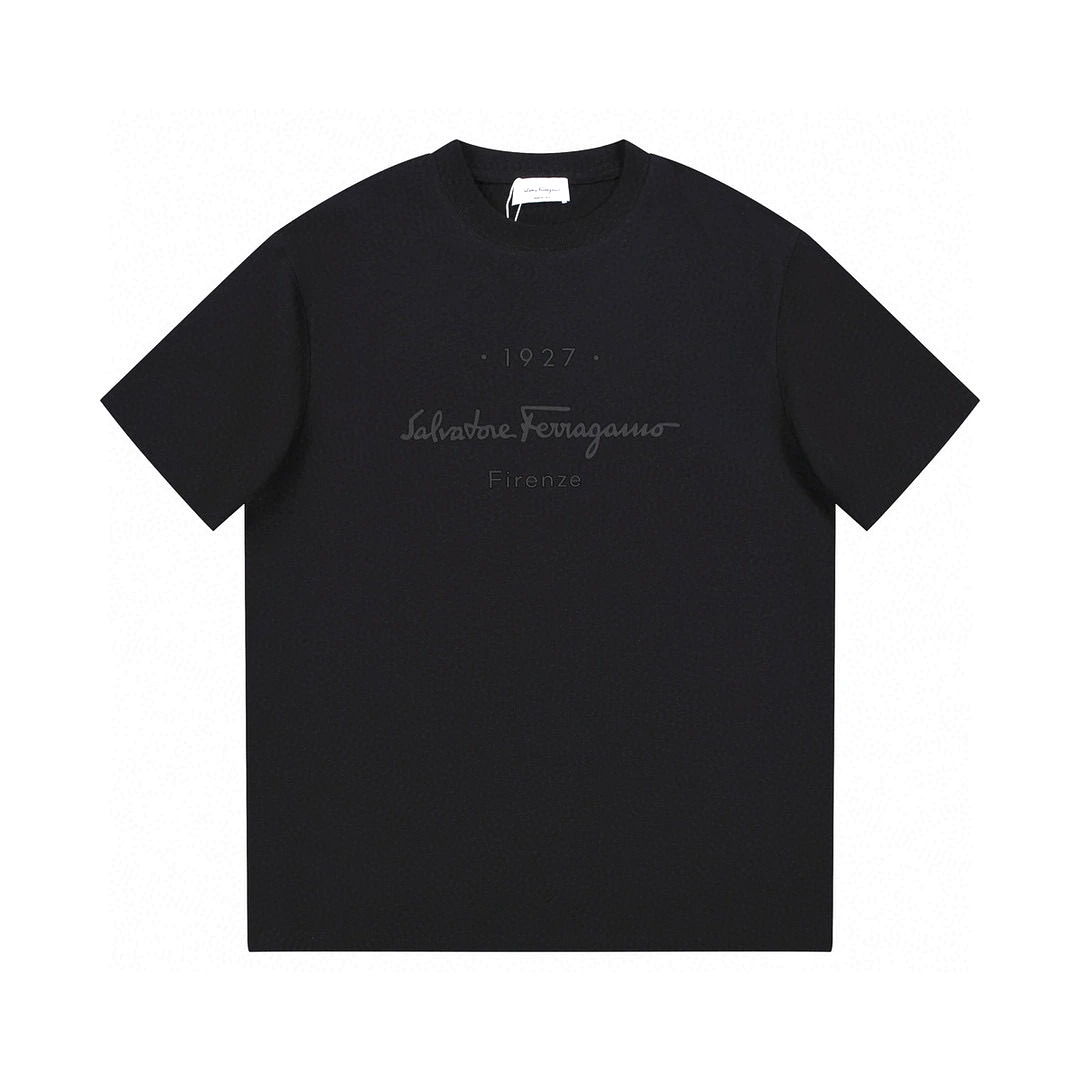 ÁO SALVATORE FERRAGAMO T SHIRT BLACK