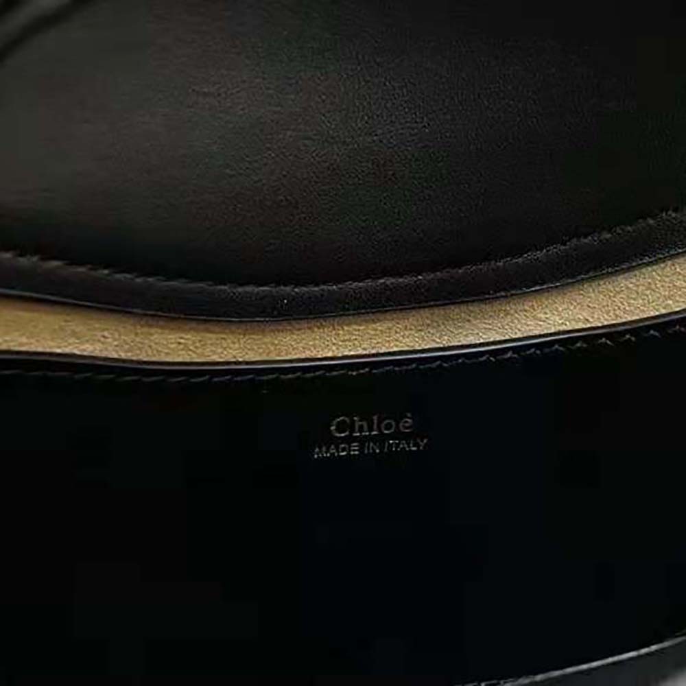 TÚI Chloe Kiss Small Purse in Small Grain Calfskin-Black
