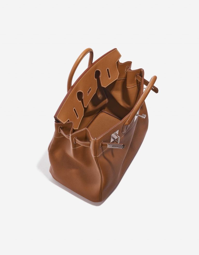 TÚI Hermès Haut à Courroies 40 Togo Gold Silver Buckle khóa trắng