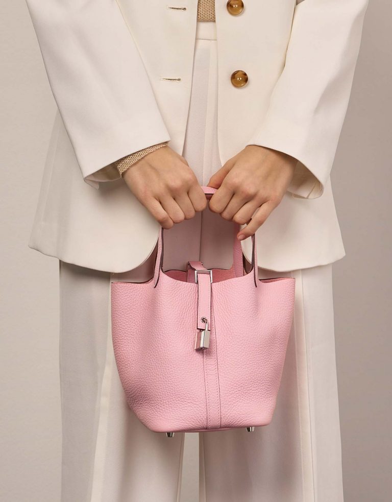 TÚI Hermès Picotin 18 Clemence Rose Sakura