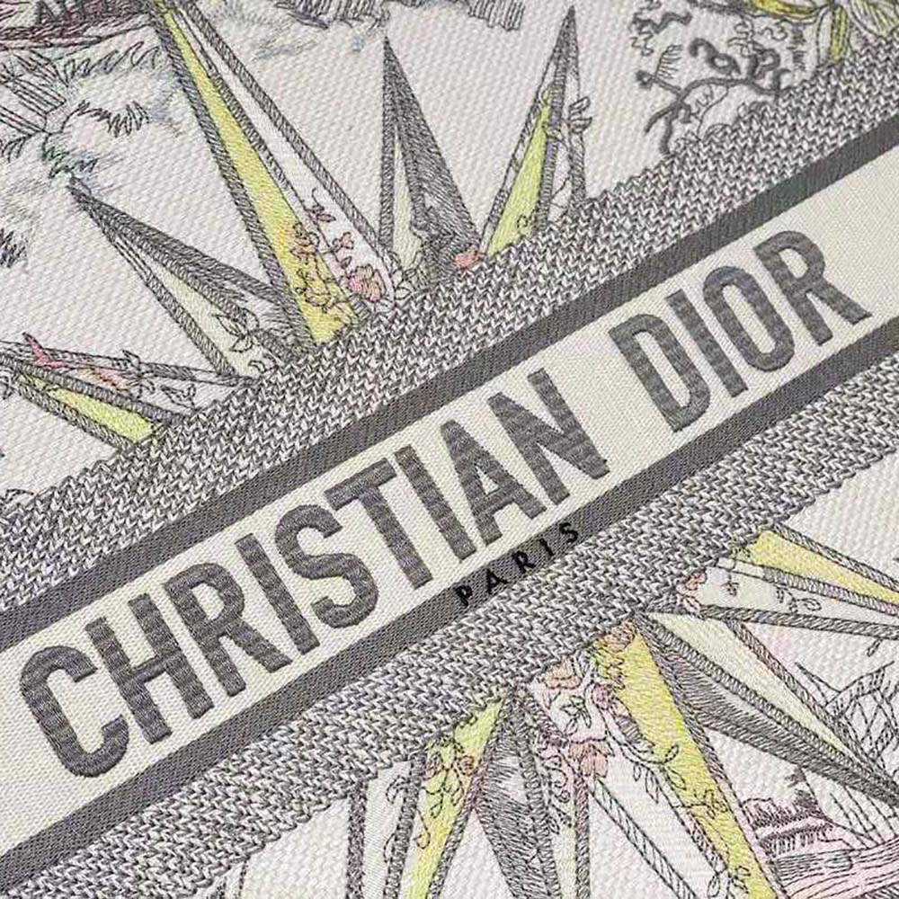 TÚI Christian Dior White Multicolor Rêve D’Infini Embroidery