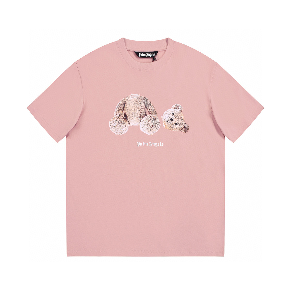 ÁO PALM ANGELS TEDDY LOGO T SHIRT PINK