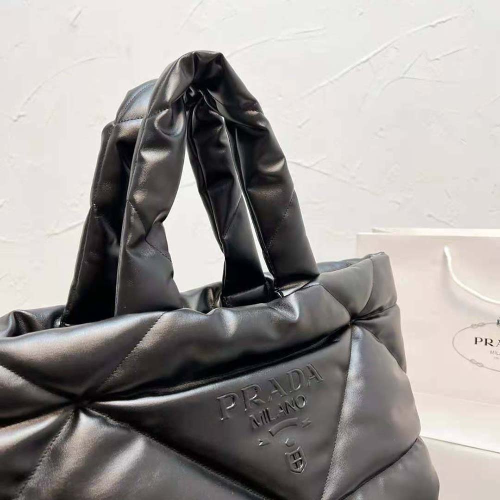TÚI Prada Padded Nappa Tote Bag-Black