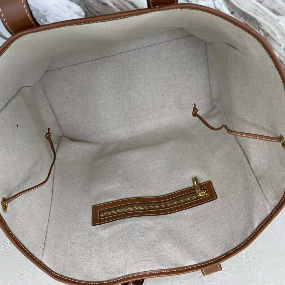 TÚI Celine Cabas Marin in Textile and Calfskin