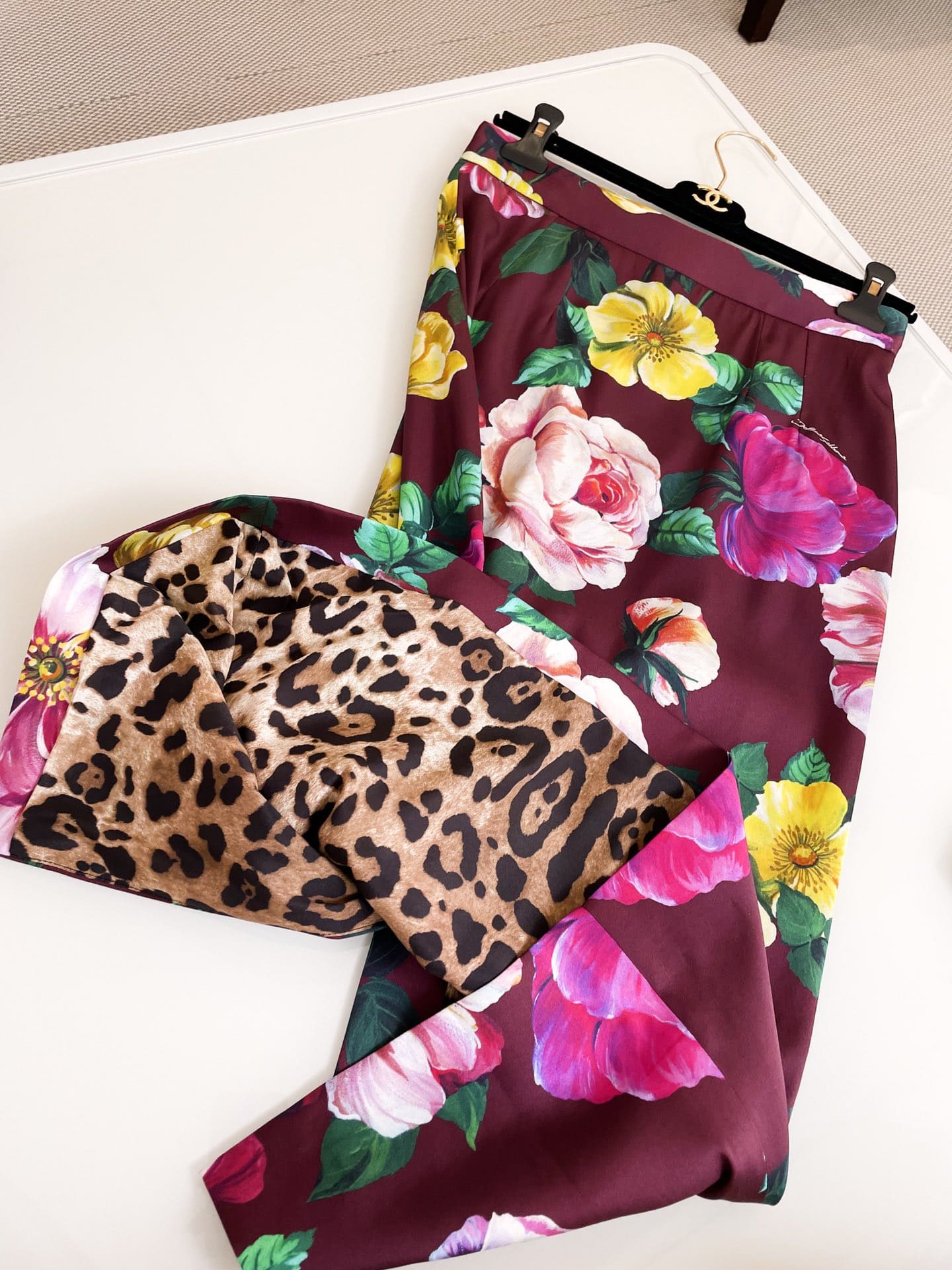BỘ ĐỒ DOLCE & GABBANA HIGH NECK YELLOW PINK FLORAL PARTY High Classy