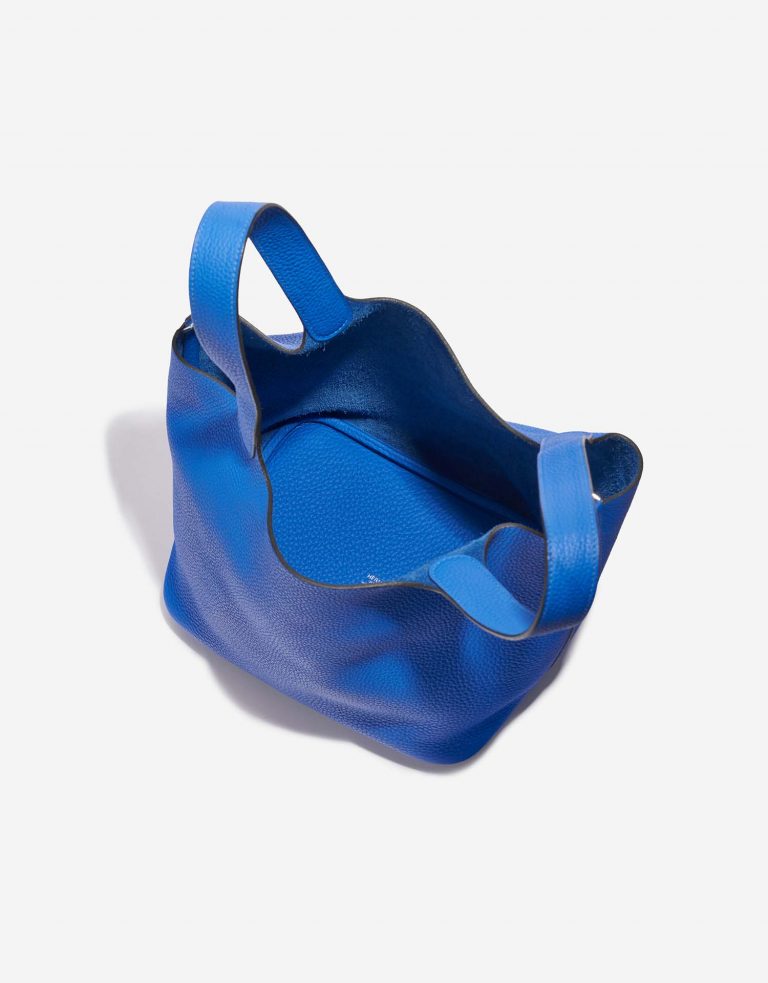 TÚI Hermès Picotin 22 Taurillon Clemence Blue Hydra