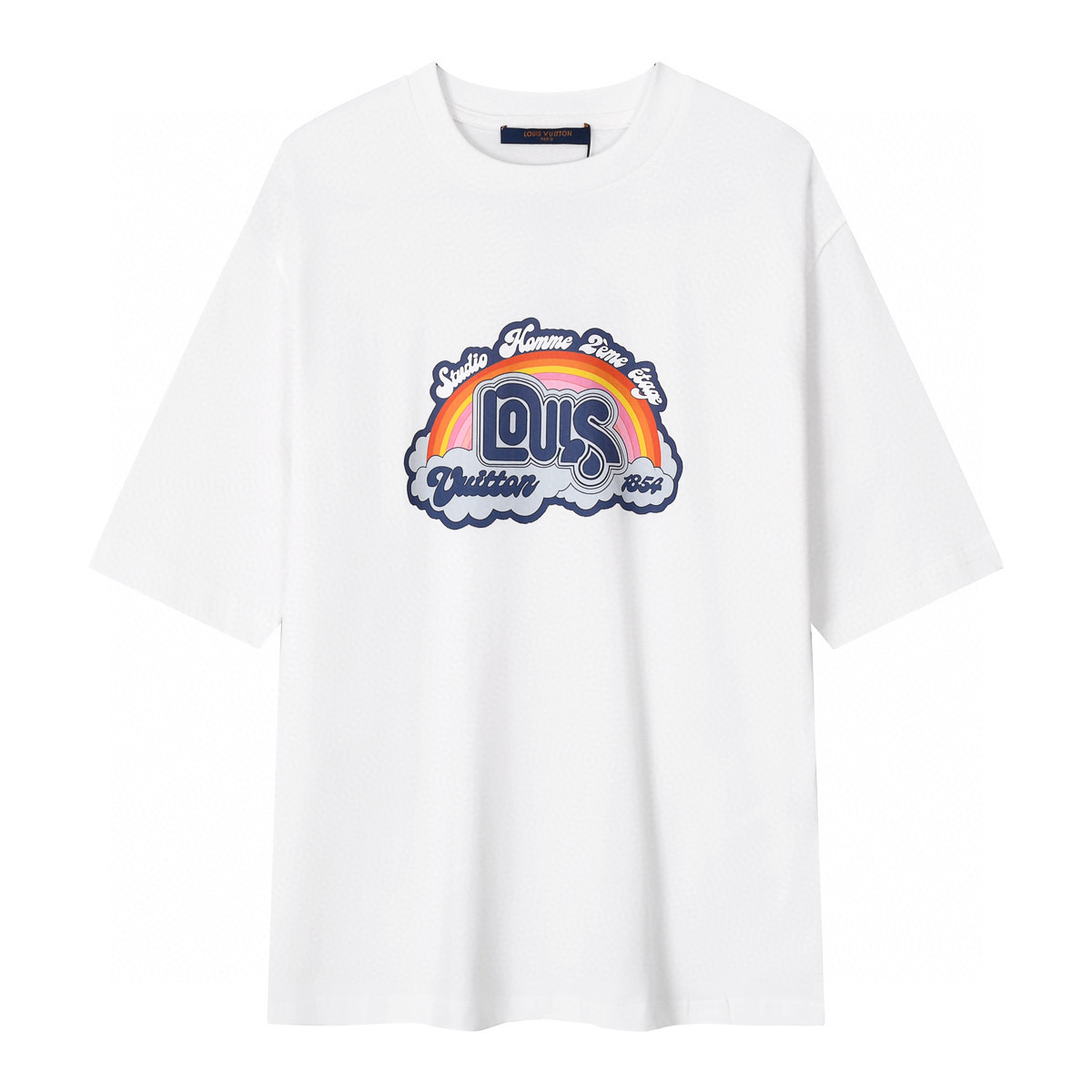 ÁO LOUIS VUITTON print cotton jersey T-shirt