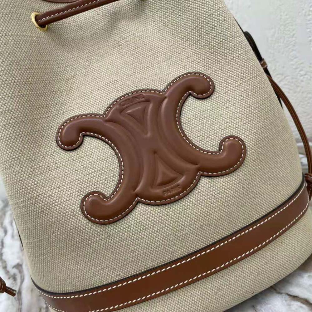 TÚI Celine Seau Marin in Textile and Calfskin