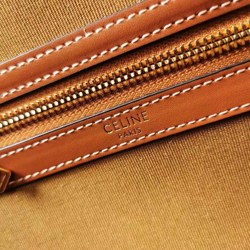 TÚI Celine Horizontal Cabas in Triomphe Canvas and Calfskin