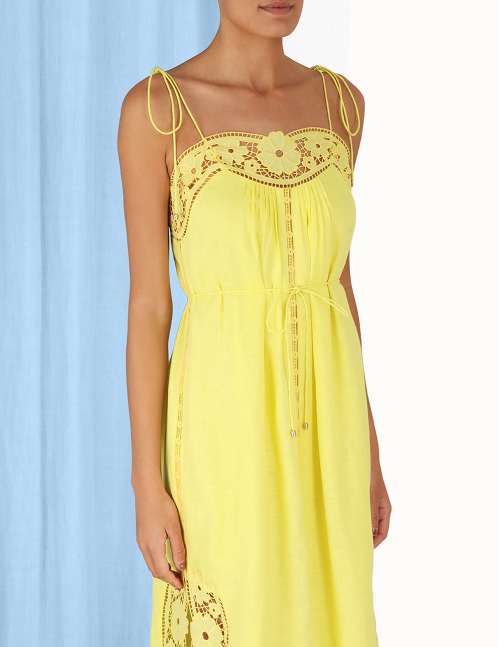 VÁY ZIMMERMANN Lace Fabric Flower Vintage Dress