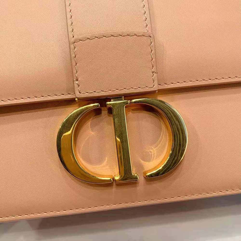 TÚI Dior 30 Montaigne Bag Des Vents Box Calfskin-Pink