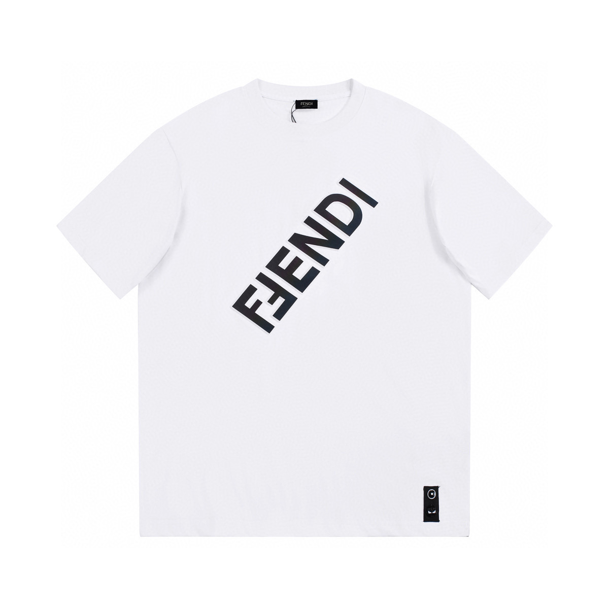 ÁO FENDI print cotton jersey T-shirt