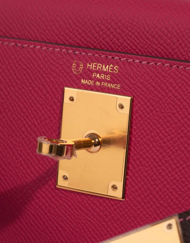 TÚI Hermès Kelly HSS 28 Epsom Rose Tyrien Chocolate