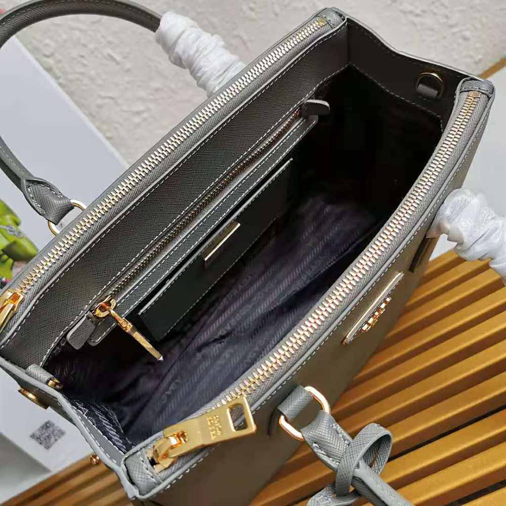 TÚI Prada Saffiano Leather Prada Galleria Bag-Grey