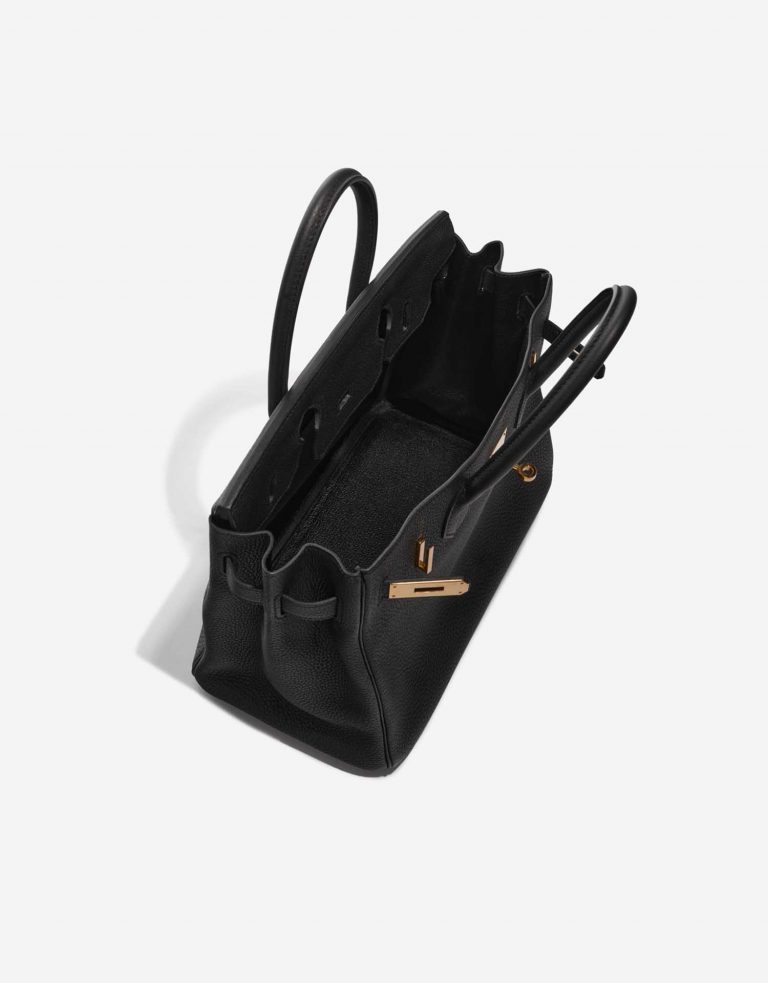 TÚI Hermès Birkin 30 Togo Black Gold Buckle khóa vàng