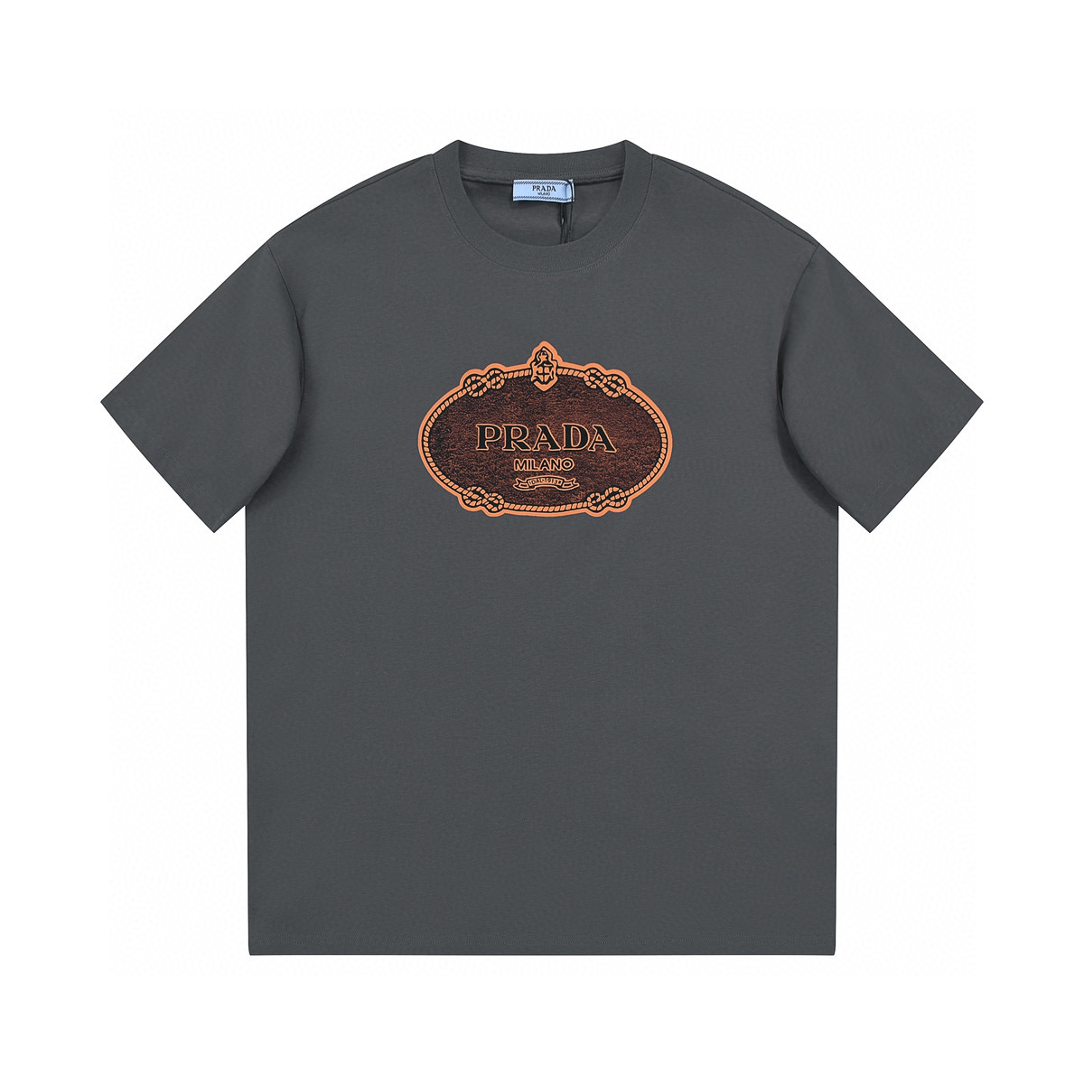 ÁO PRADA print cotton jersey T-shirt