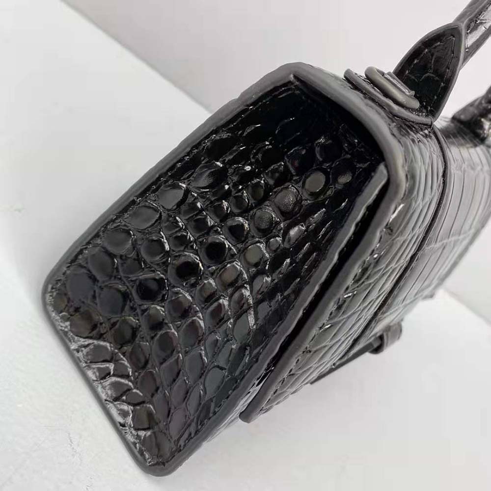 TÚI Balenciaga Hourglass XS Top Handle Bag-Black