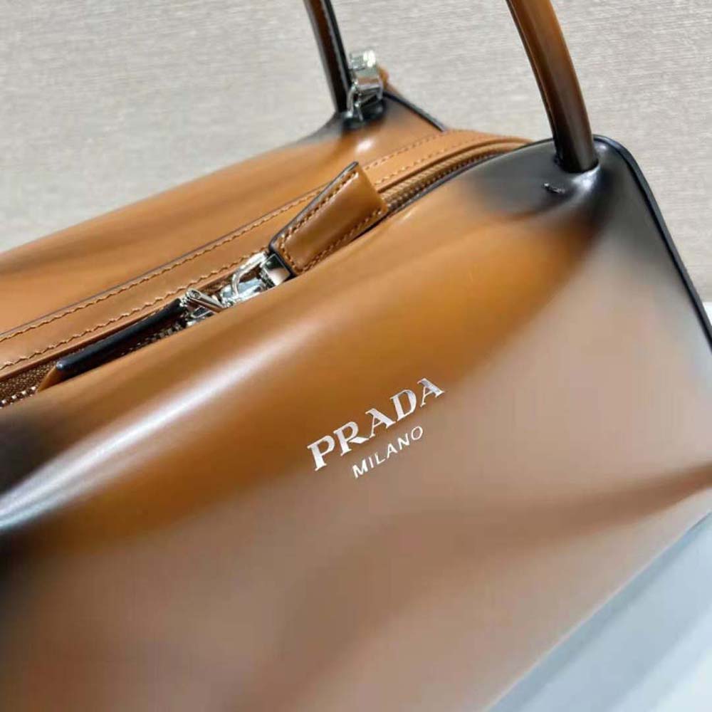TÚI Prada Medium Brushed Leather Prada Supernova Handbag-Brown