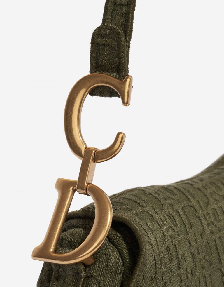 TÚI Dior Saddle Medium Canvas Green