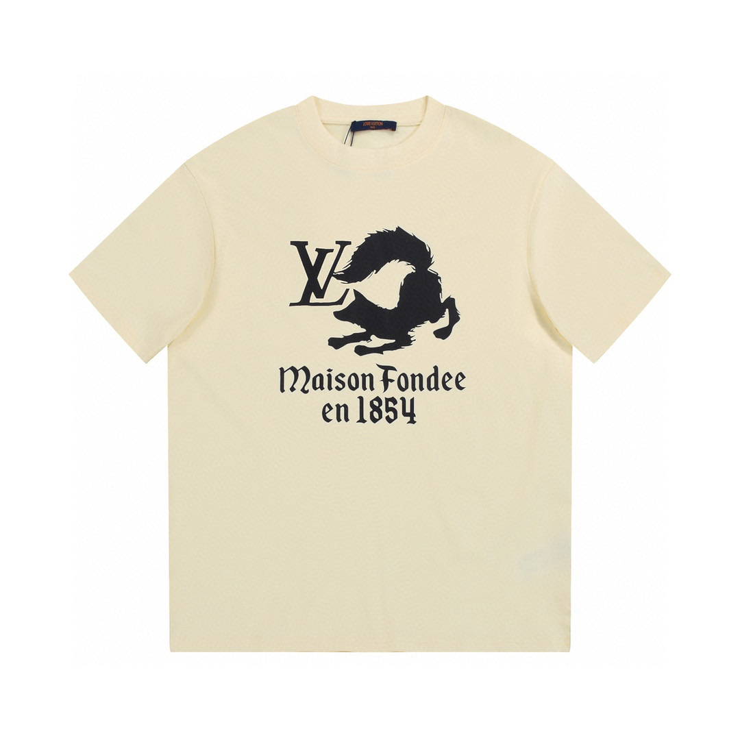 ÁO LOUIS VUITTON print cotton jersey T-shirt