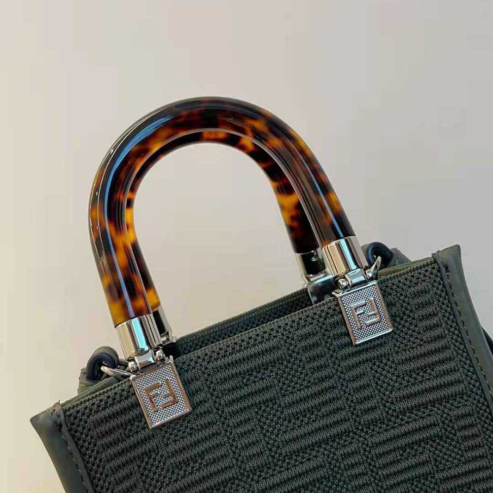 TÚI Fendi Mini Sunshine Shopper FF Fabric Mini-Bag