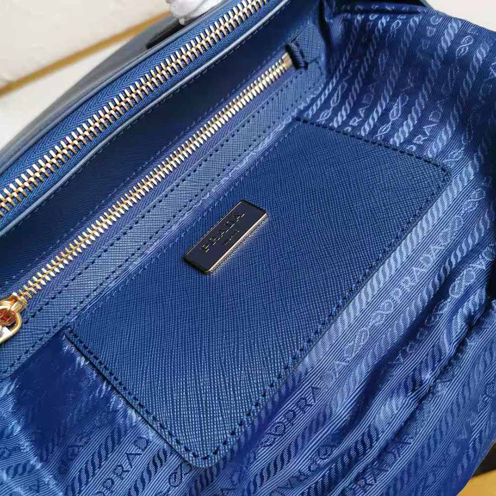 TÚI Prada Saffiano Leather Prada Galleria Bag-Navy