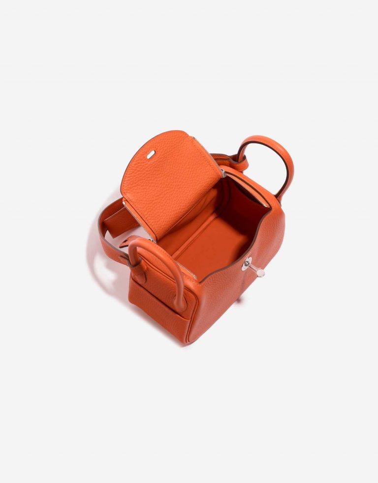 TÚI Hermès Lindy 20 Mini Taurillon Clemence Feu