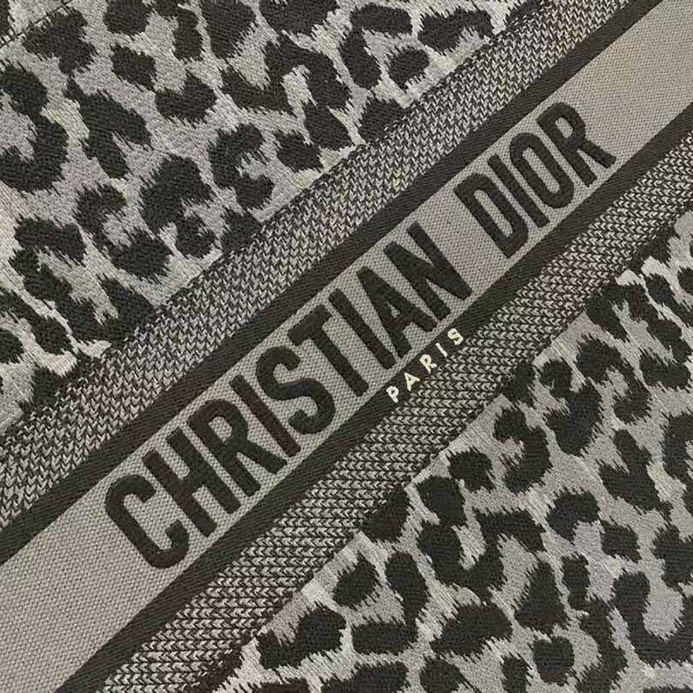 TÚI Dior Women Book Tote Blue Crocodile-Effect Embroidered Velvet