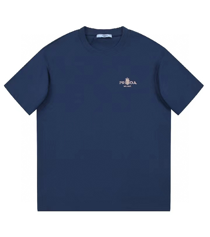 ÁO PRADA print cotton jersey T-shirt