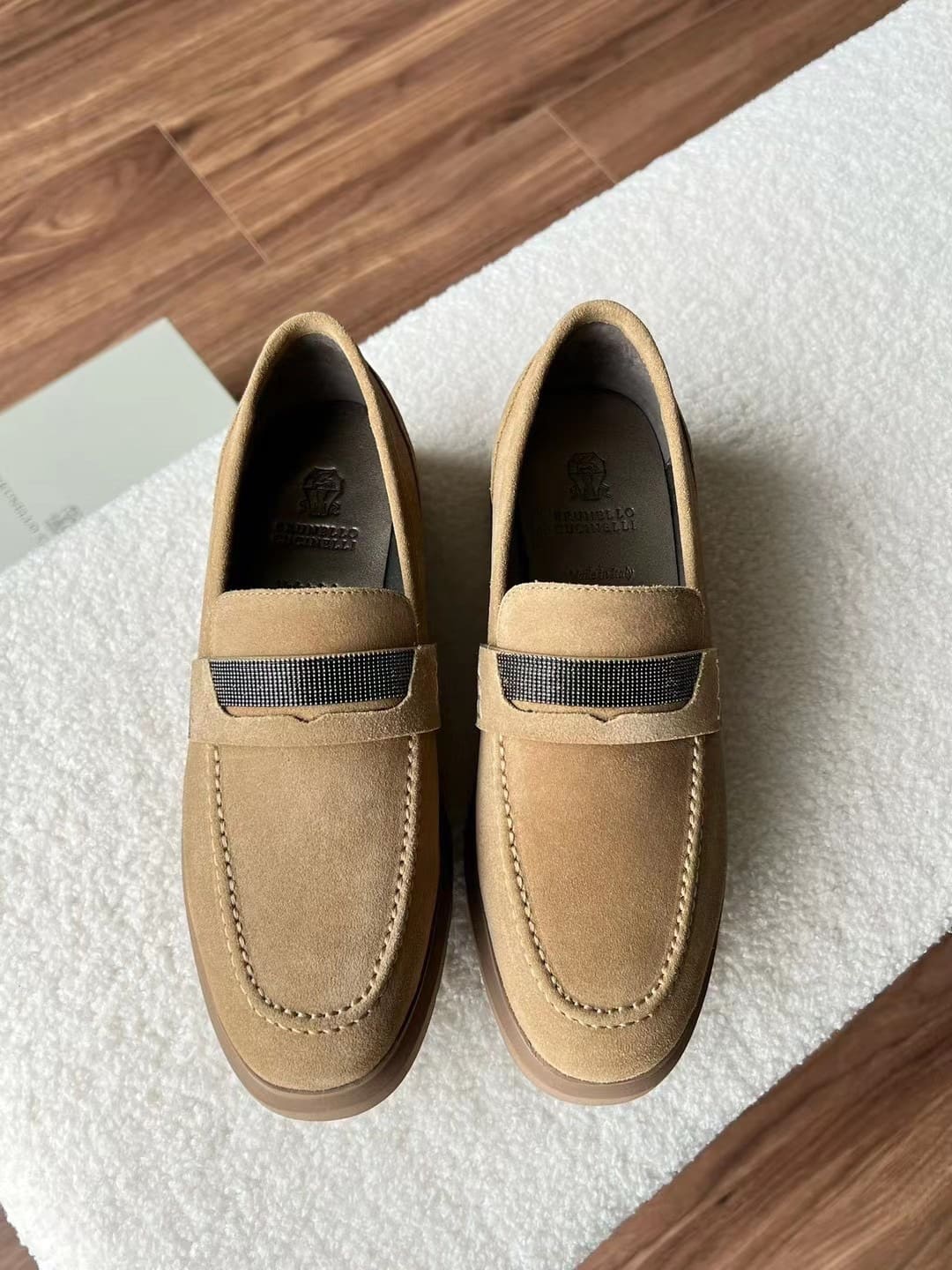 GIÀY BRUNELLO CUCINELLI LOAFER SUEDE SHOES AAA DA LỘN HẢO HẠNG