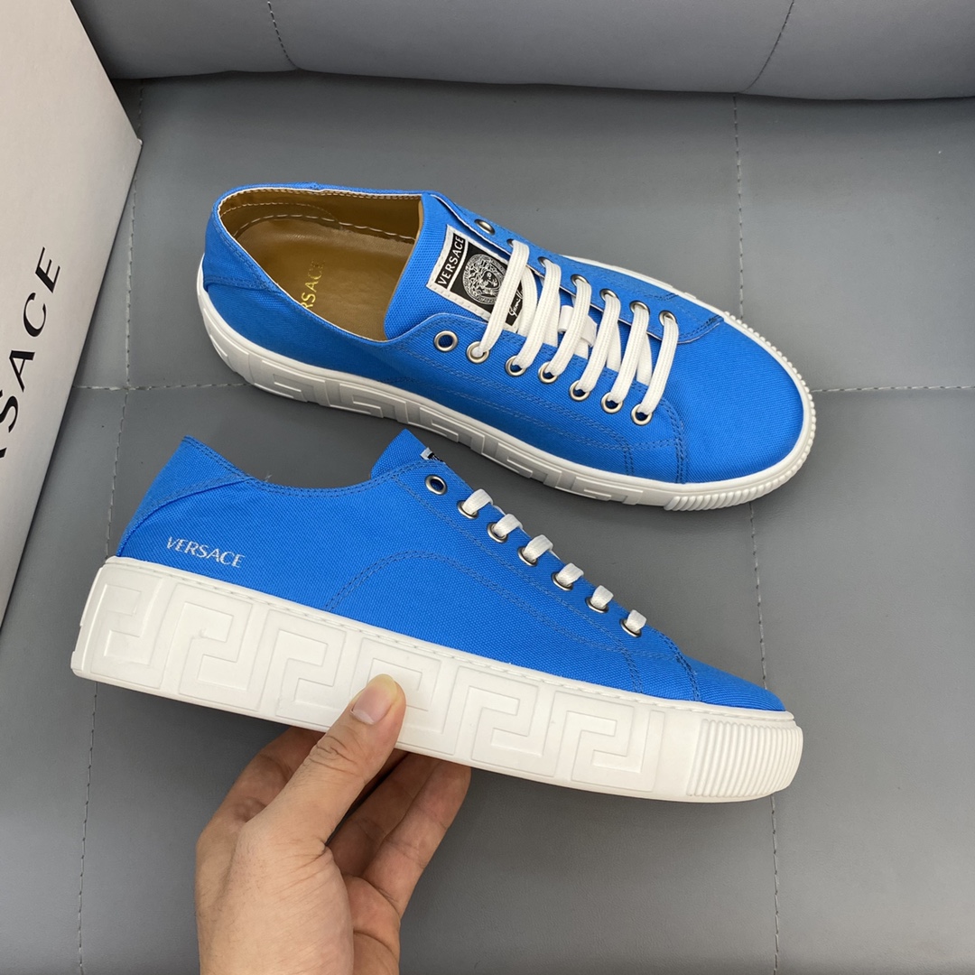 GIÀY VERSACE GRECA SNEAKERS LOW TOP CANVAS
