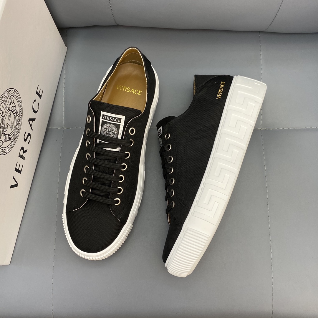 GIÀY VERSACE GRECA SNEAKERS LOW TOP CANVAS
