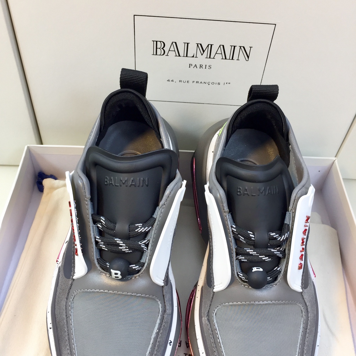 GIÀY BALMAIN GREY SNEAKERS