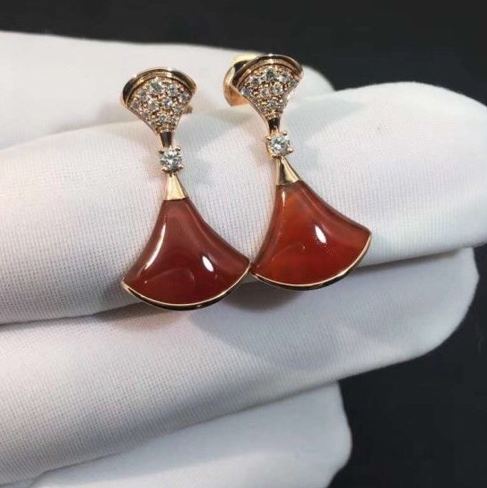 HOA TAI BVLGARI DIVAS DREAM CARNELIAN AND DIAMOND ROSE GOLD 18K