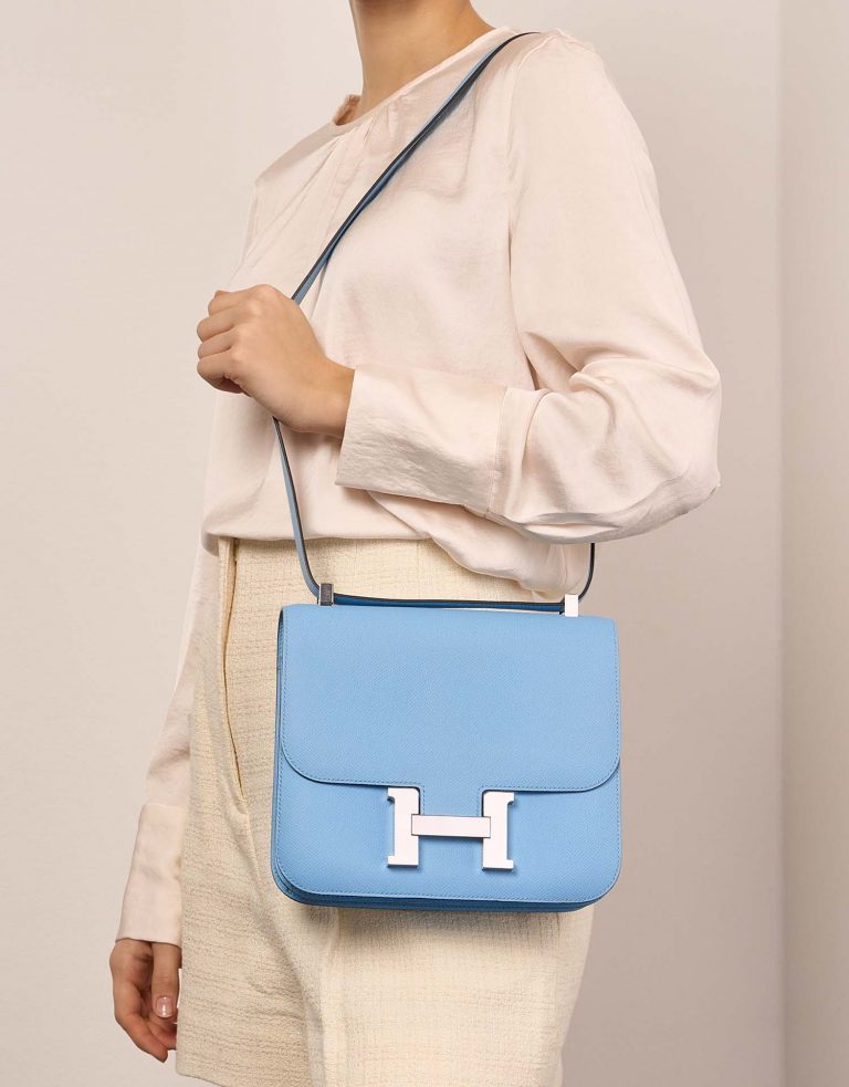 TÚI Hermès Constance 24 Epsom Celeste