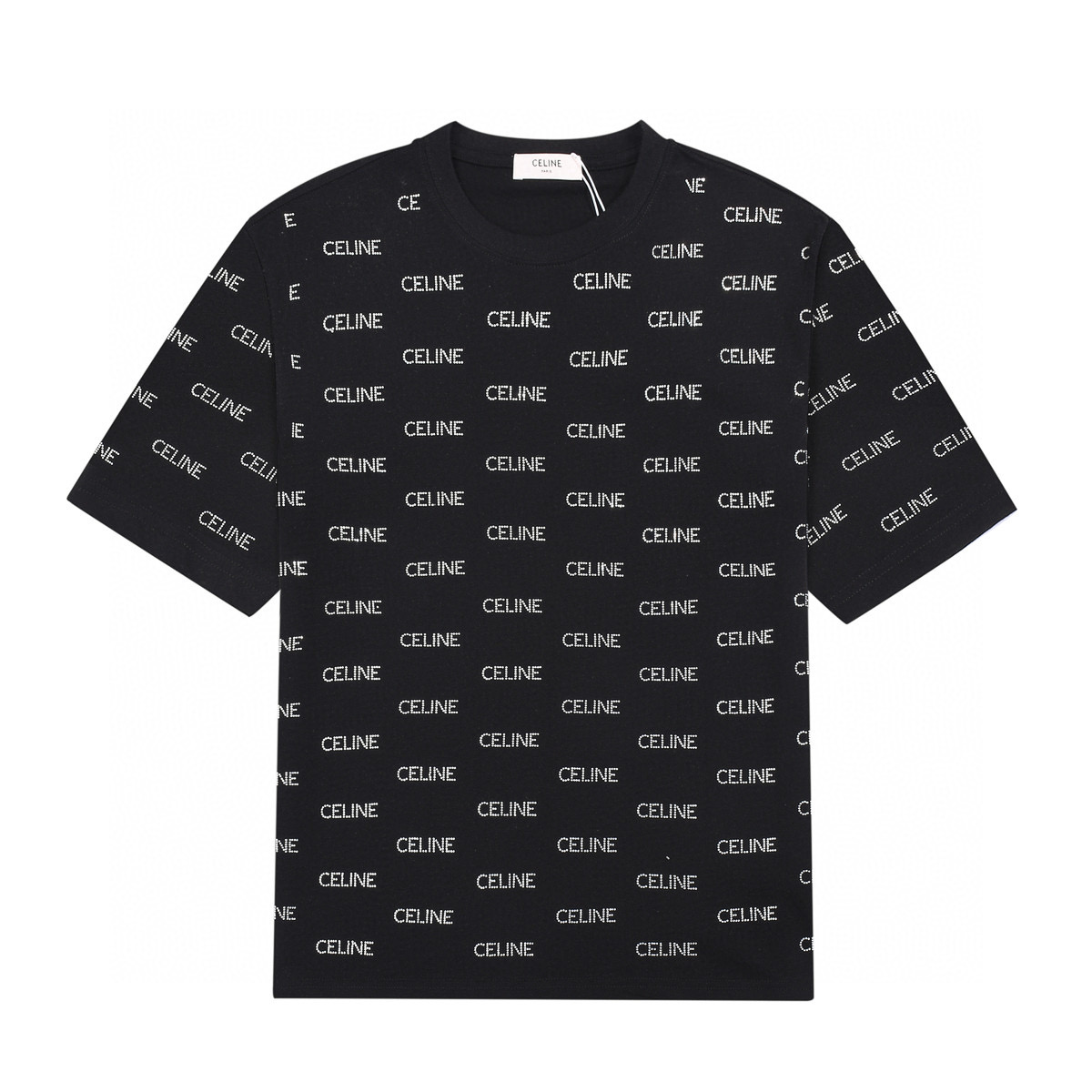 ÁO CELINE PARIS print cotton jersey T-shirt