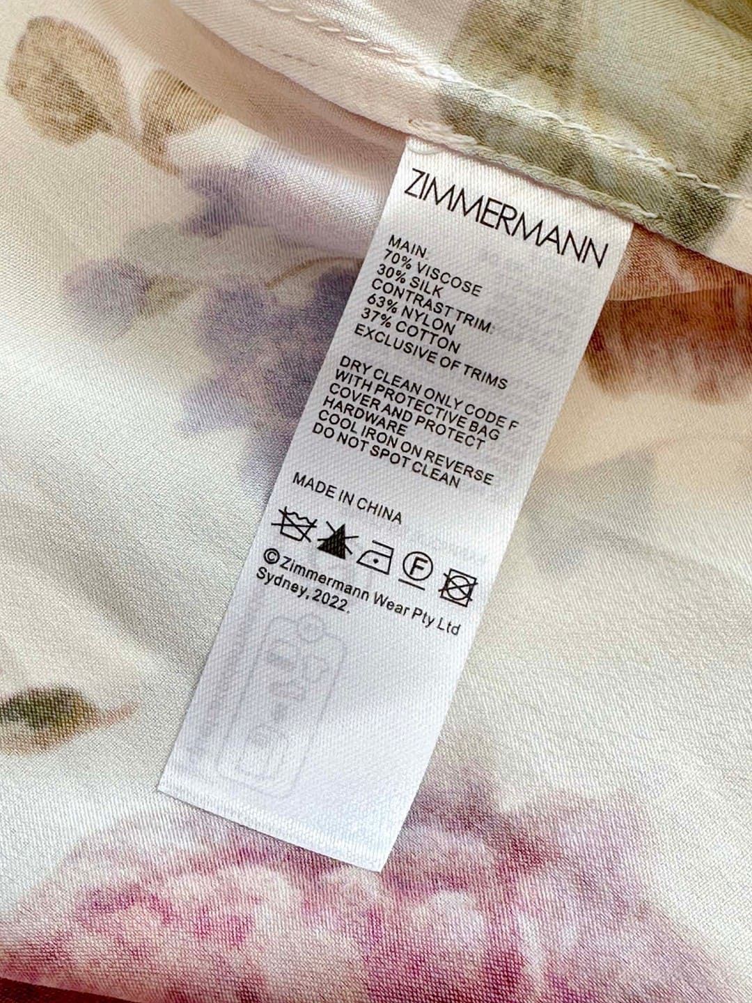 VÁY ZIMMERMANN Flower Vintage Dress