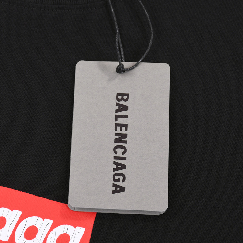 ÁO BALENCIAGA LOGO T SHIRT BLACK