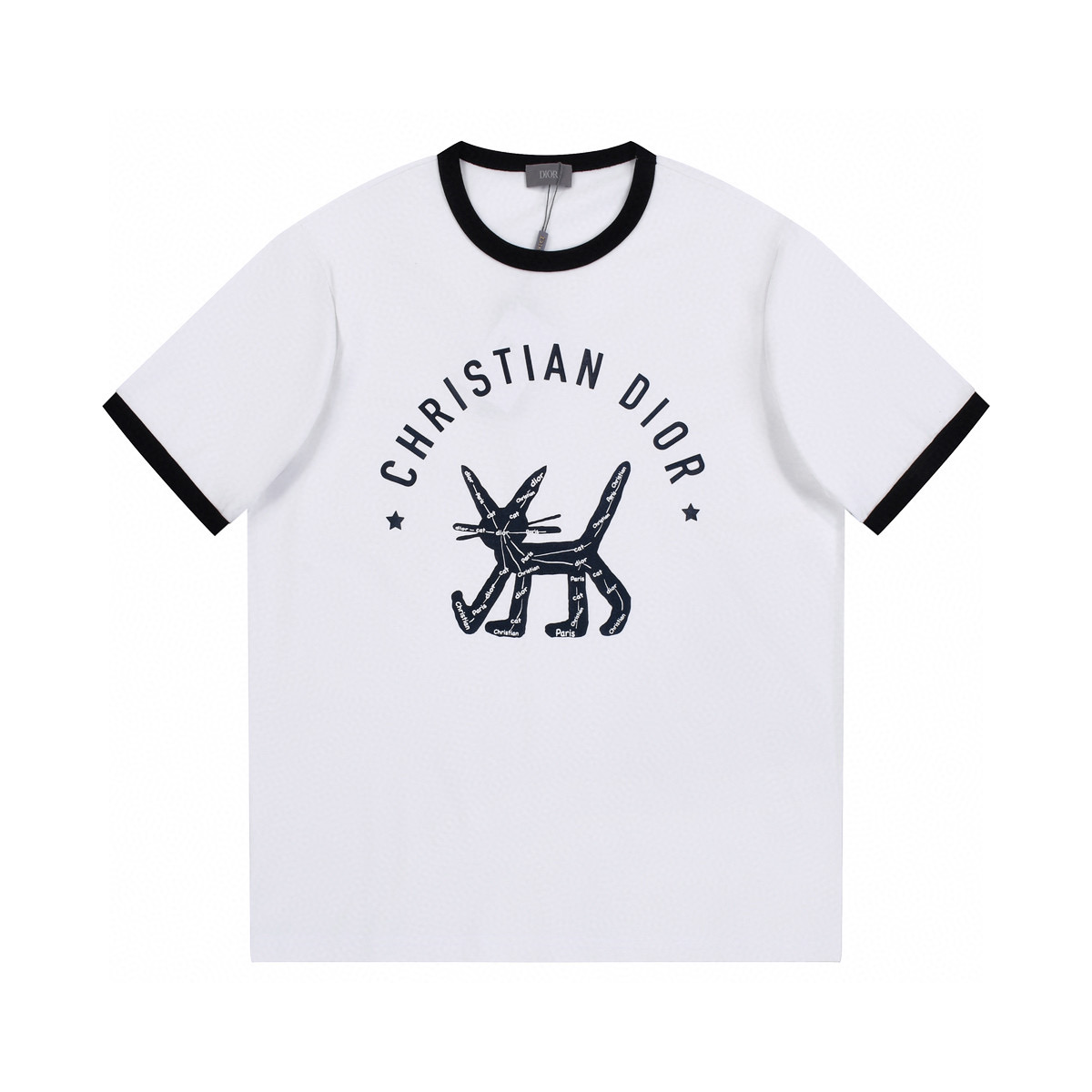 ÁO CHRISTIAN DIOR print cotton jersey T-shirt