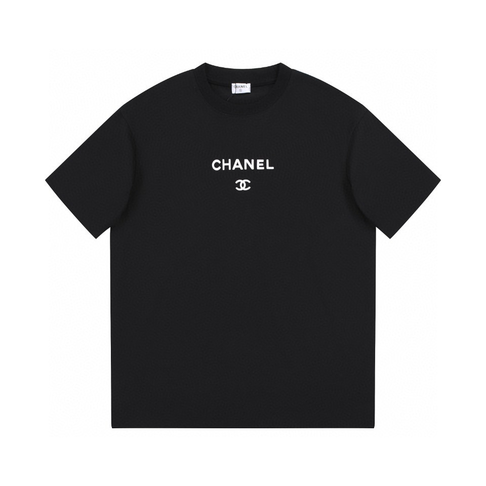 ÁO CHANEL print cotton jersey T-shirt